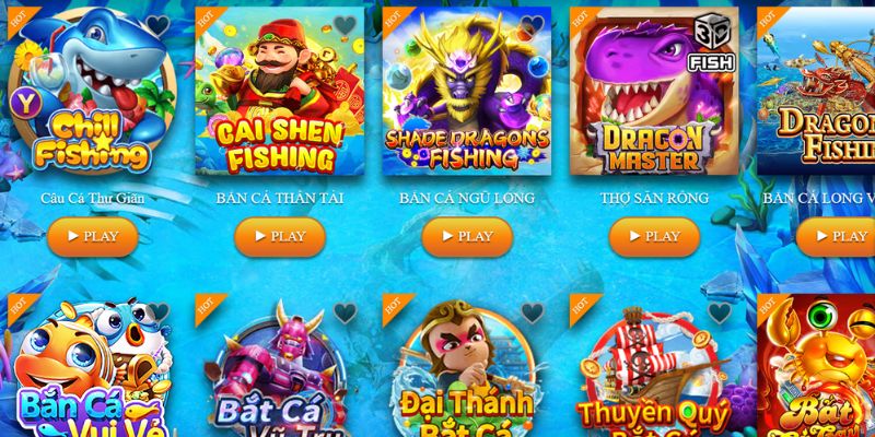 Game bắn cá tại 99ok rất đa dạng về hình thức