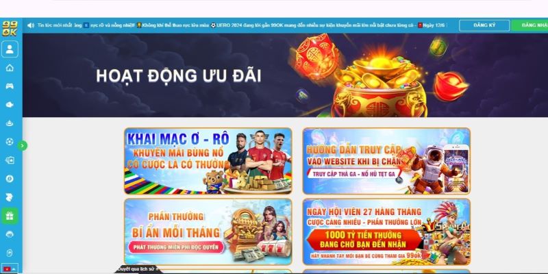 Khuyến mãi 99OK áp dụng ngay cả khi bạn thua cược